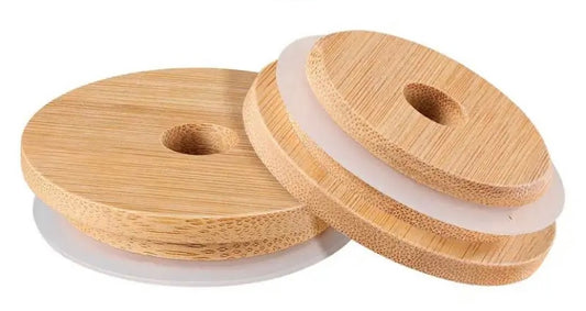 Can Glass Bamboo Lid