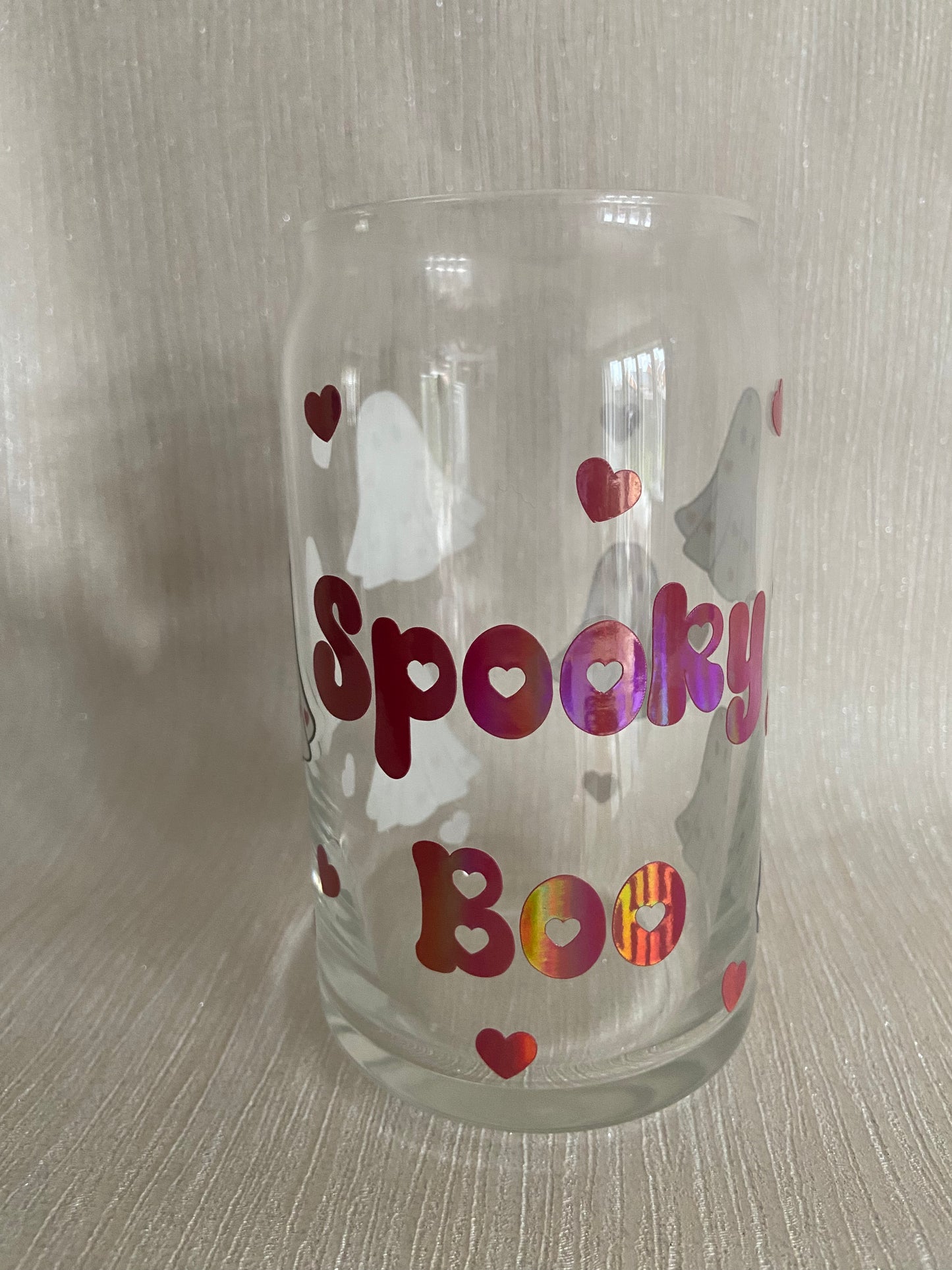 Spooky Boo Glass Cup